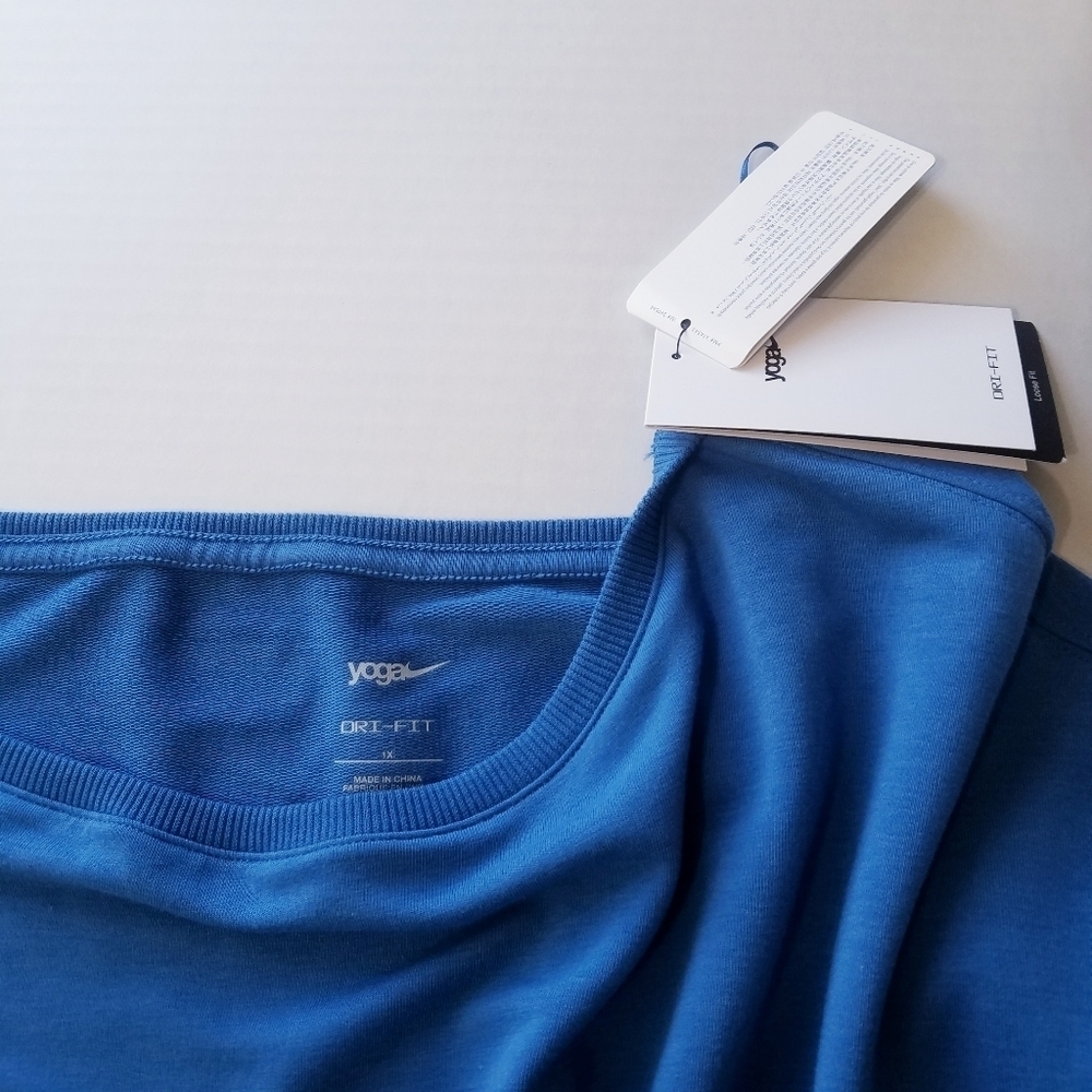 NEW Nike | Dri Fit Plus Size Jumpsuit + Front Tie, 1X, Blue - Picture 8 of 16